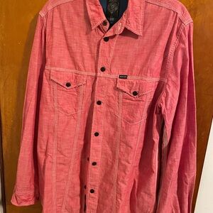 Diesel Men's Vibrant Red Shirt Jacket